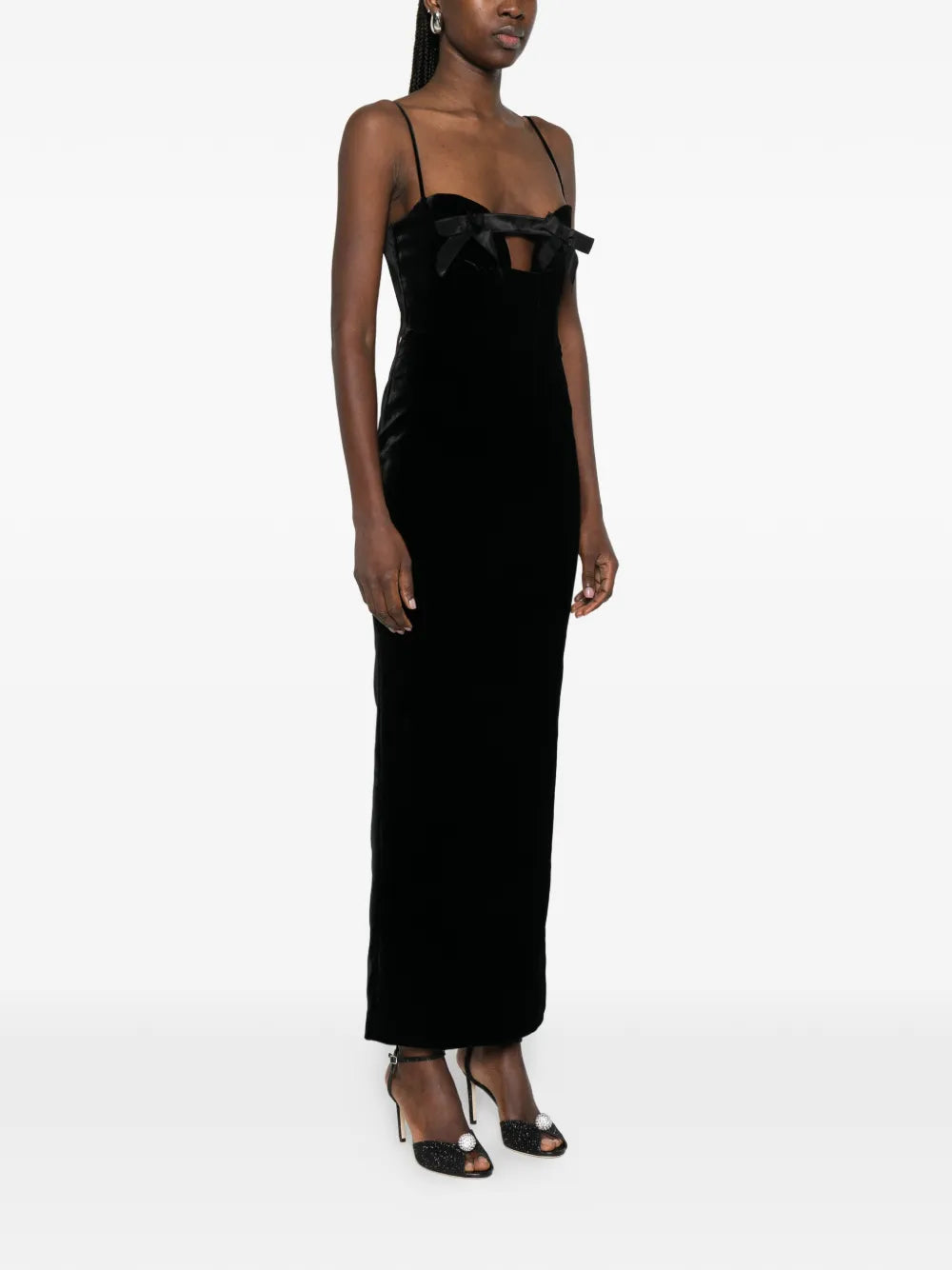 Alessandra Rich Velvet Maxi Dress