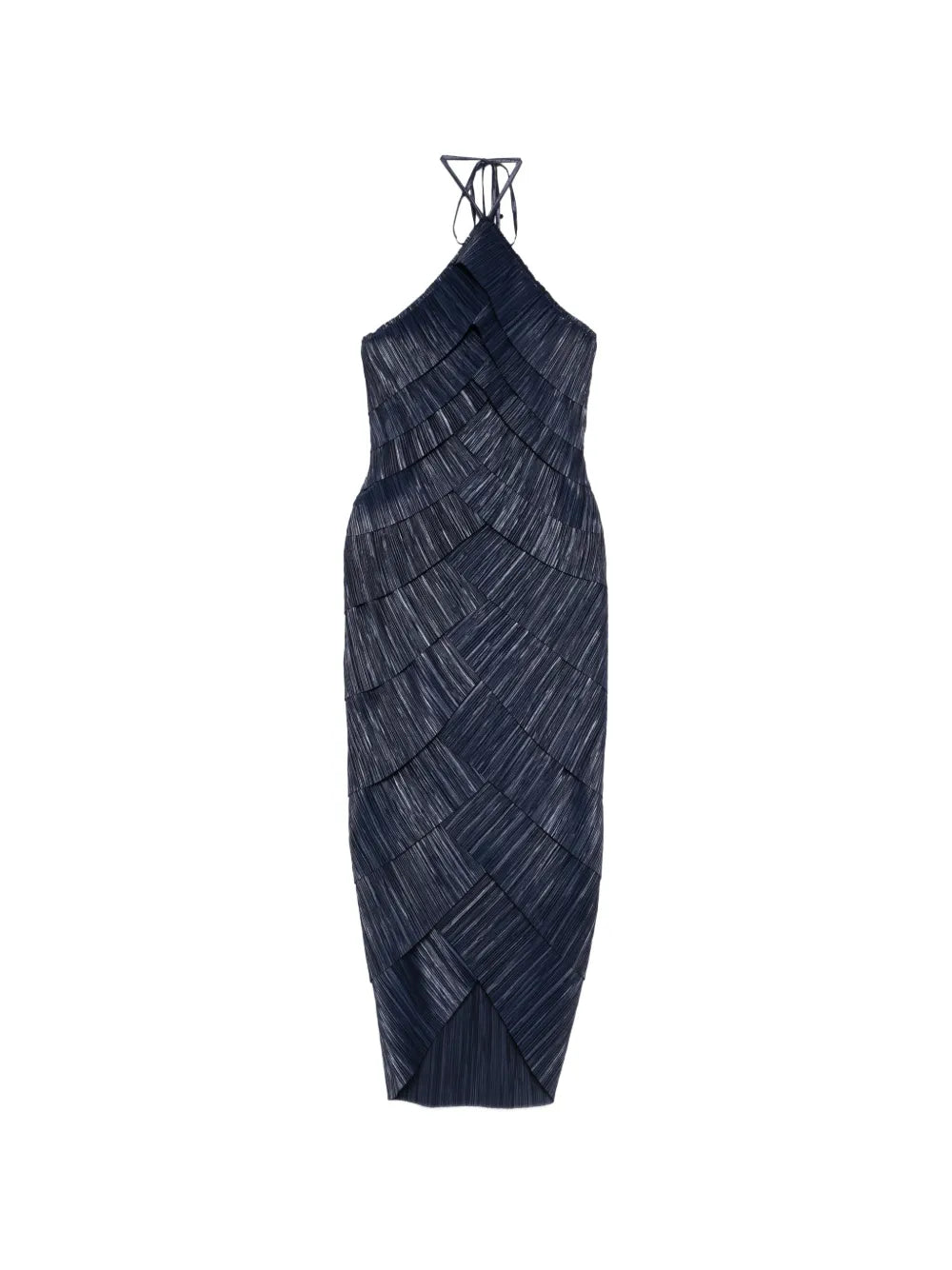 Cult Gaia Patrizia Halter Neck Pleated Midi Dress