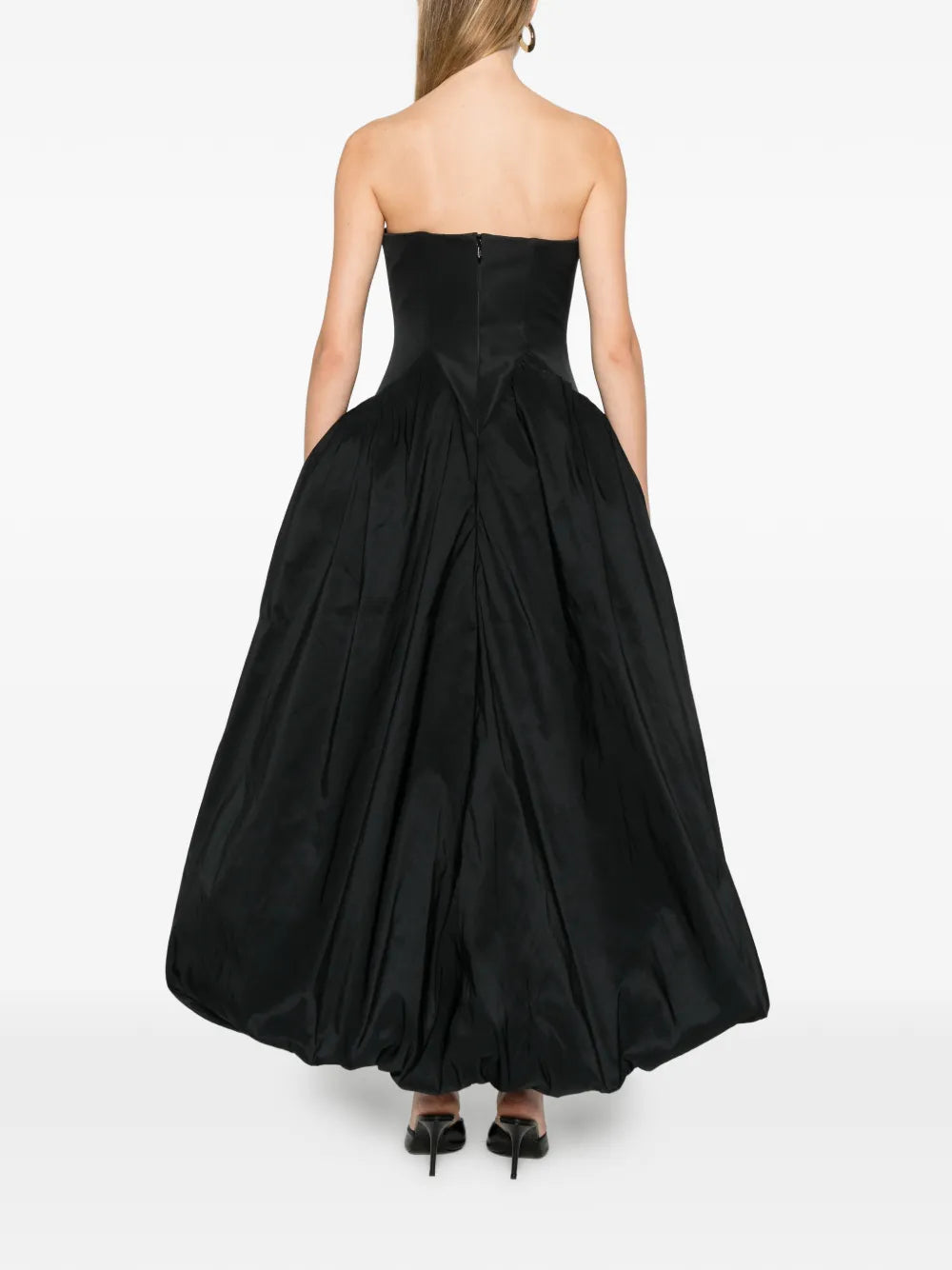 Cult Gaia Kalea Flower Strapless Dress