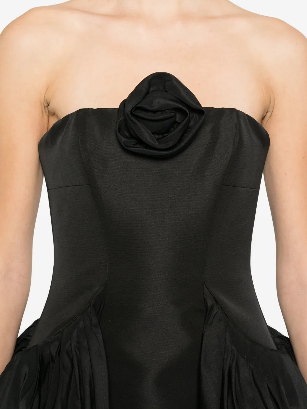 Cult Gaia Kalea Flower Strapless Dress