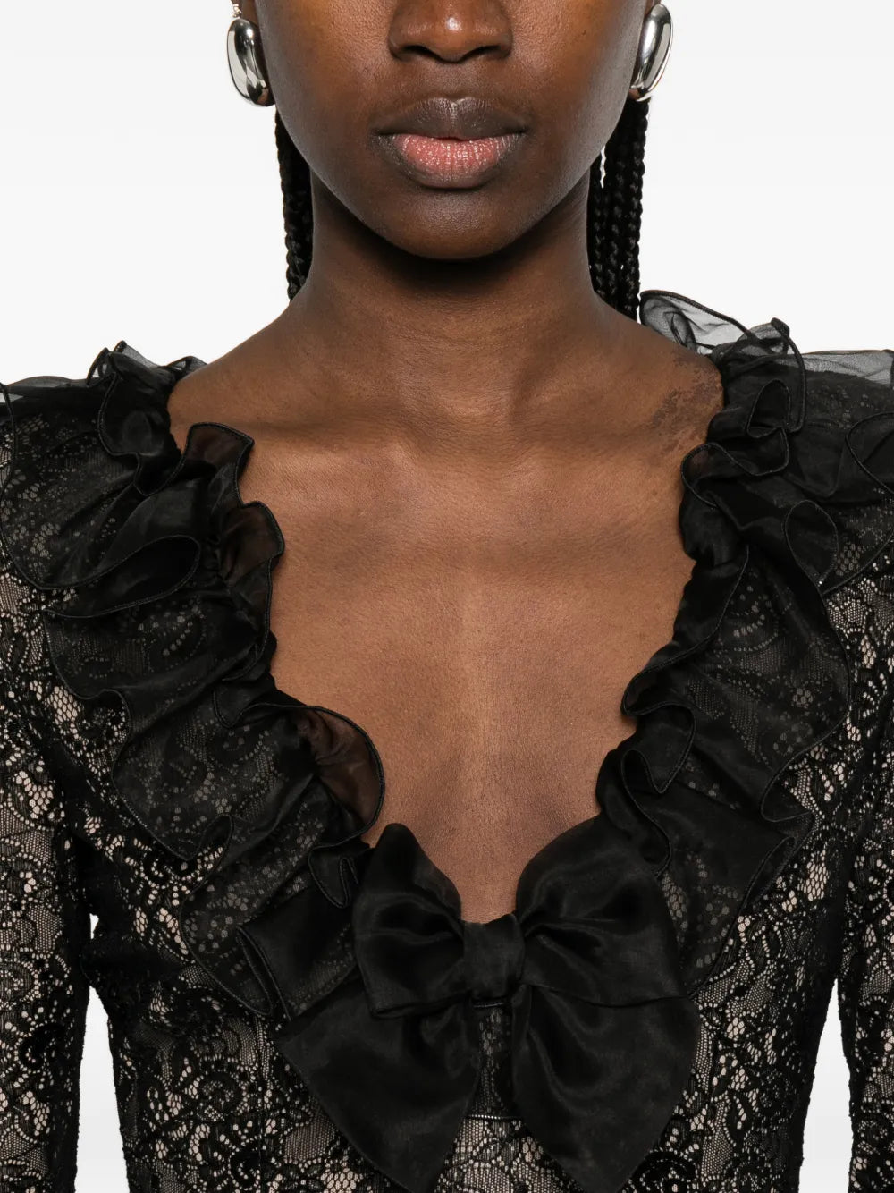 Alessandra Rich Lace Maxi Dress