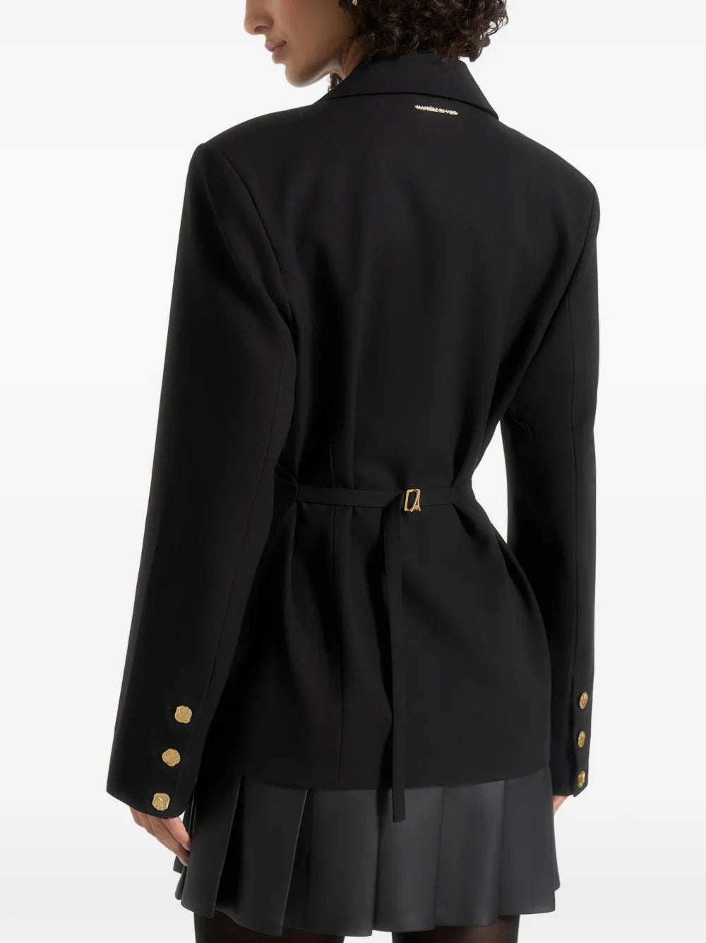 Maniere De Voir Nicole Pleated Mini Dress