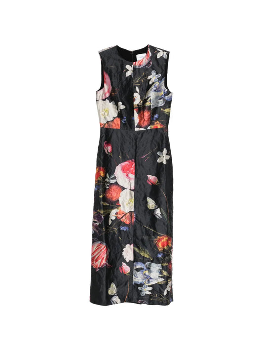 Erdem Sleeveless Floral Midi Dress