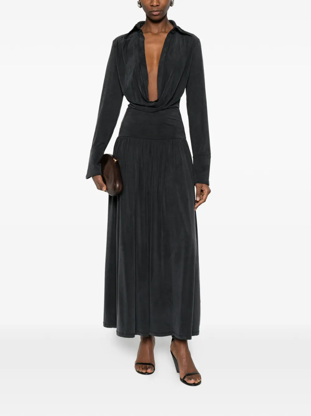 Aya Muse Mer Pleated Midi Dress