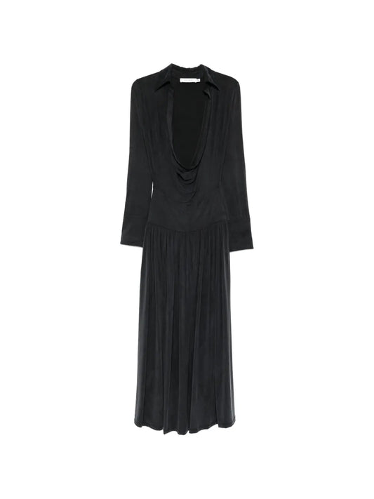 Aya Muse Mer Pleated Midi Dress