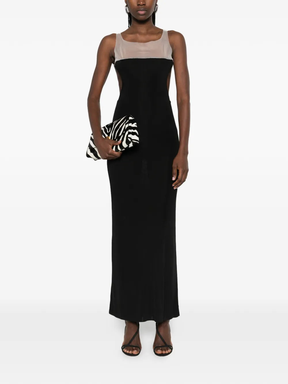Aya Muse Semi Sheer Maxi Dress