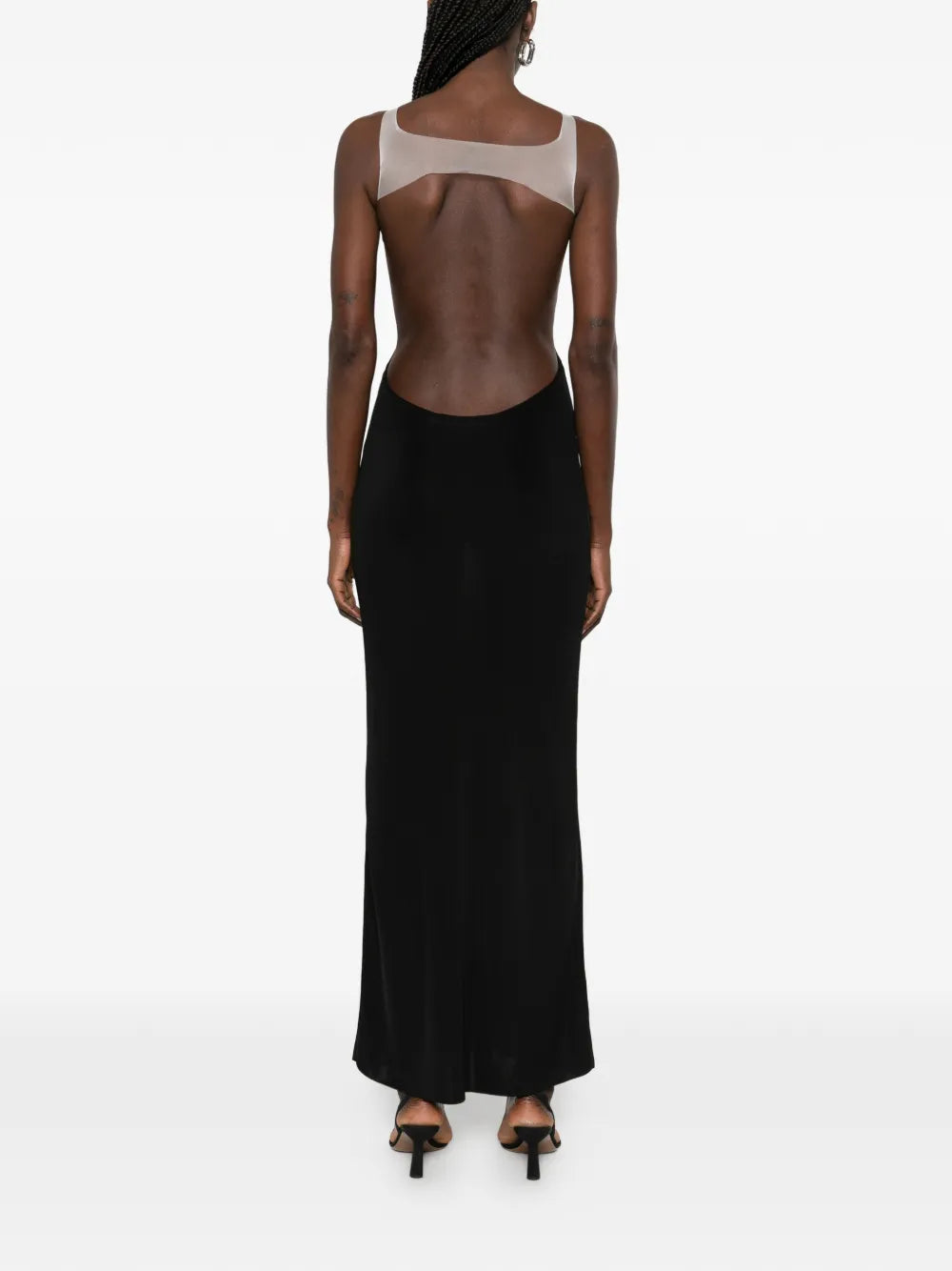 Aya Muse Semi Sheer Maxi Dress