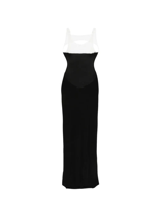 Aya Muse Semi Sheer Maxi Dress