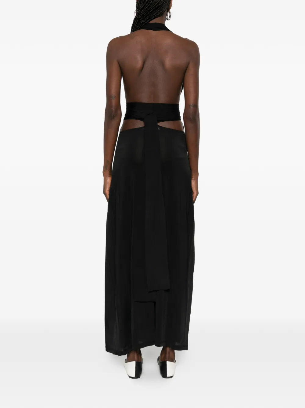 Aya Muse Zirra V Neck Midi Dress