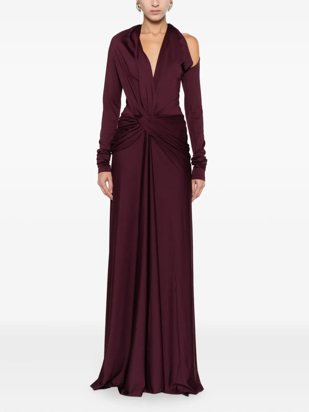 Victoria Beckham Twisted Long Sleeve Dress
