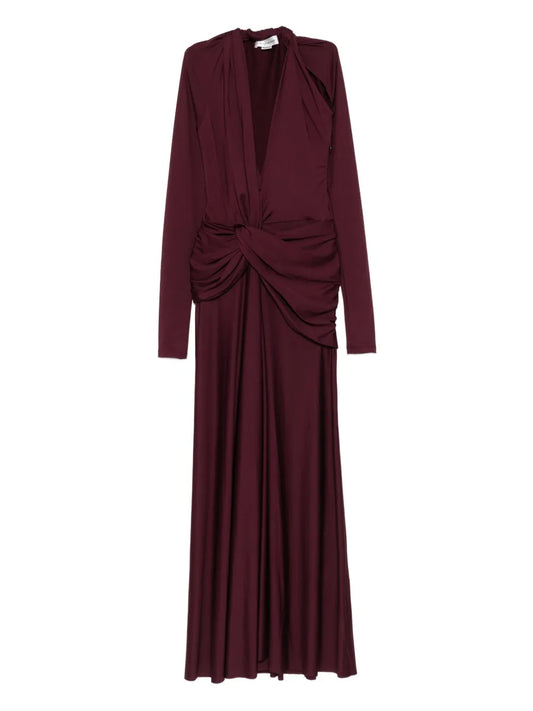 Victoria Beckham Twisted Long Sleeve Dress