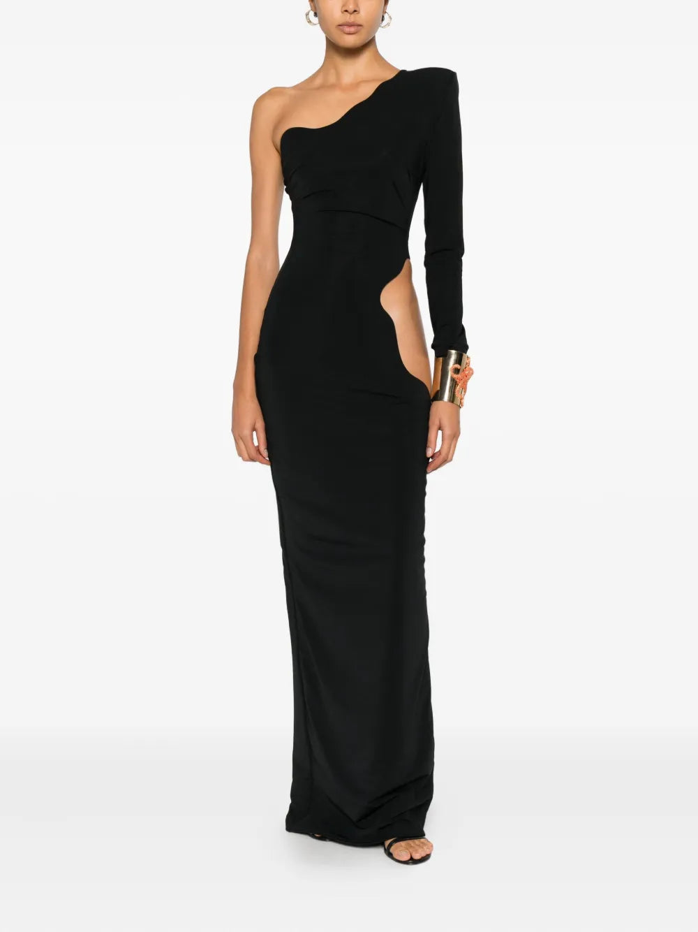 Mitiliane Couture Cut Out One Shoulder Dress