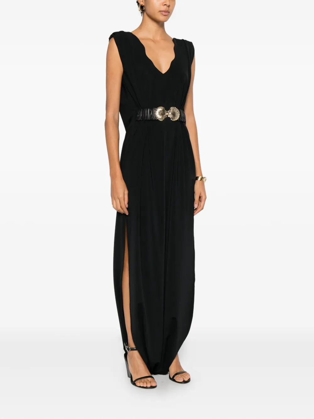 Mitiliane Couture Adjustable Shells Belt Dress