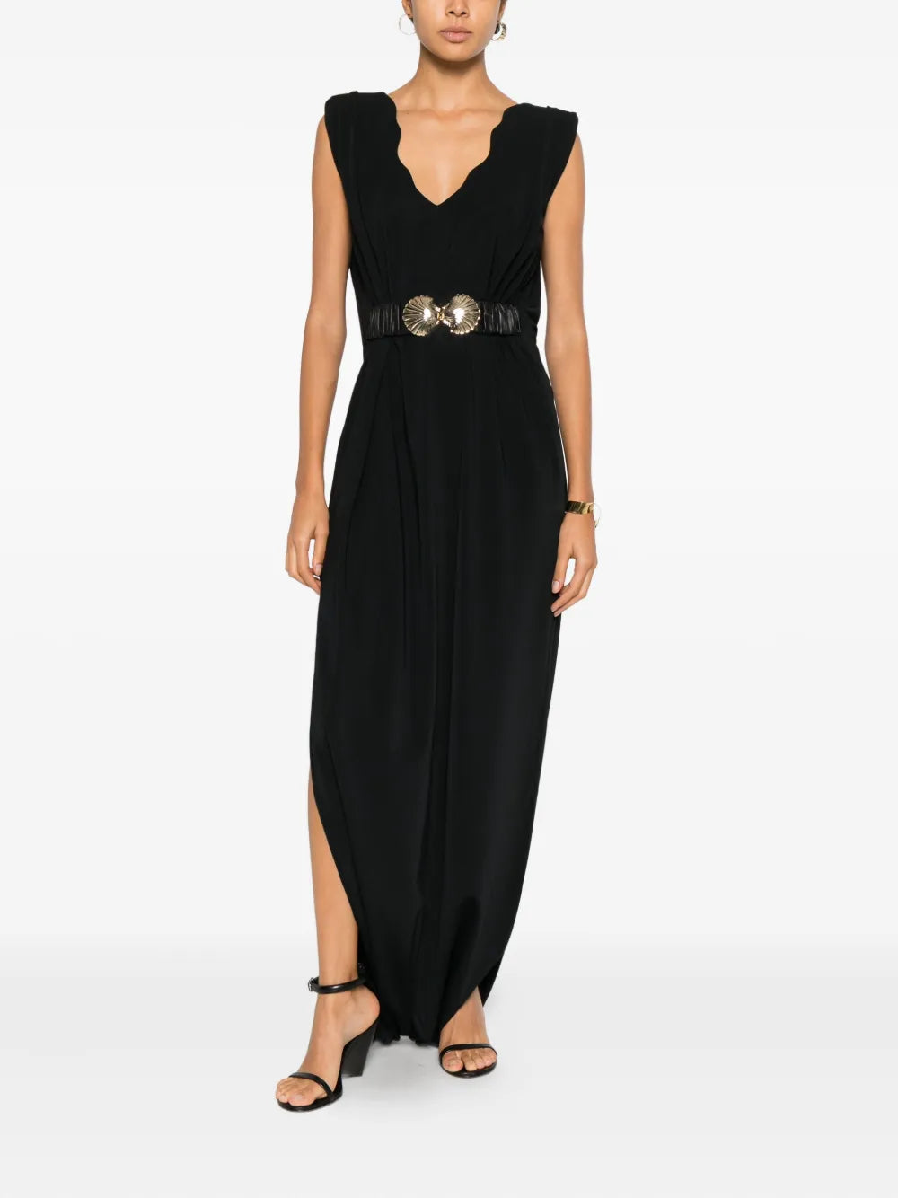 Mitiliane Couture Adjustable Shells Belt Dress