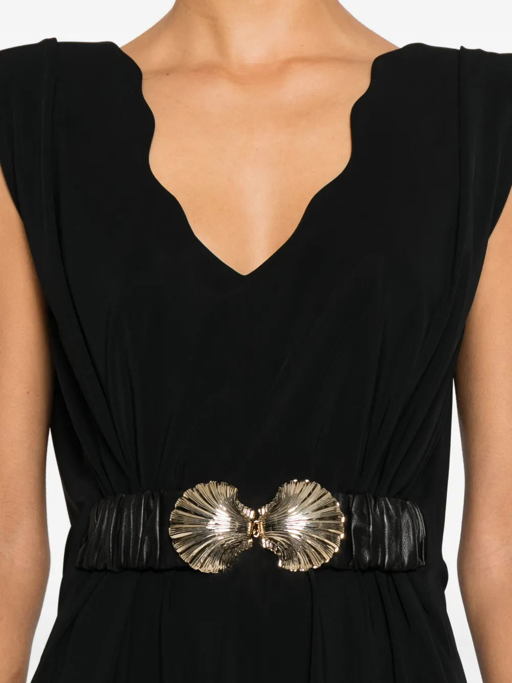 Mitiliane Couture Adjustable Shells Belt Dress