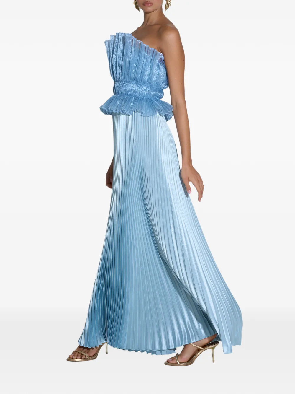 Lidee Peplum Waist Maxi Dress
