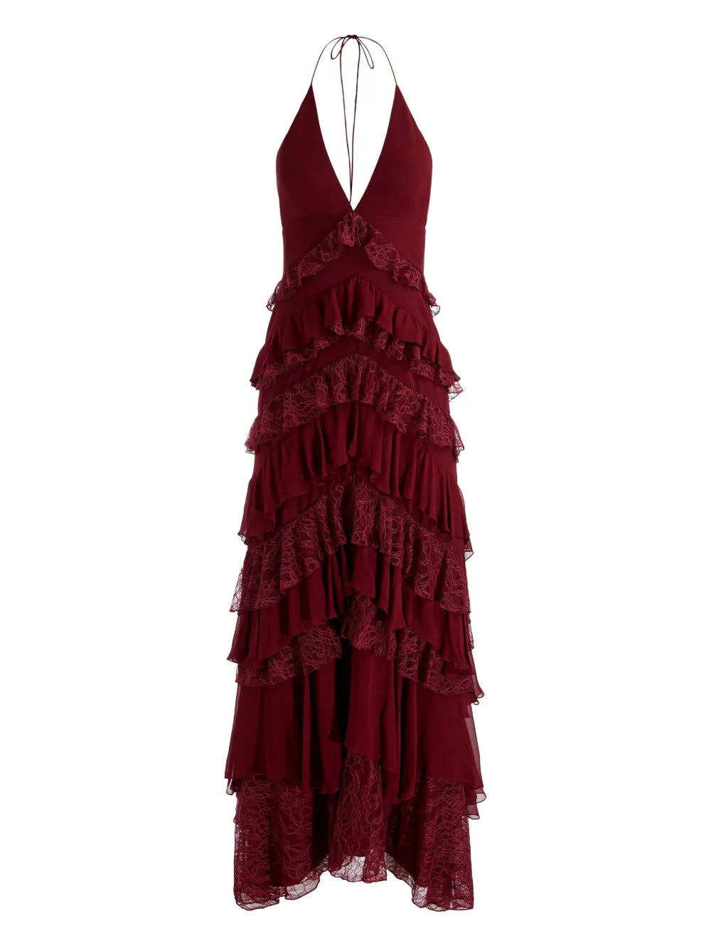 Alice Olivia Liana V Neck Maxi Dress
