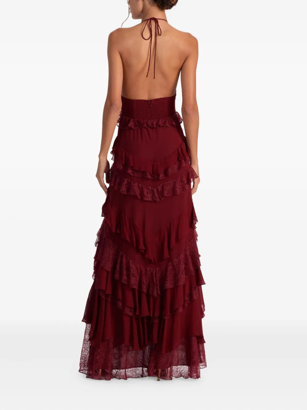 Alice Olivia Liana V Neck Maxi Dress