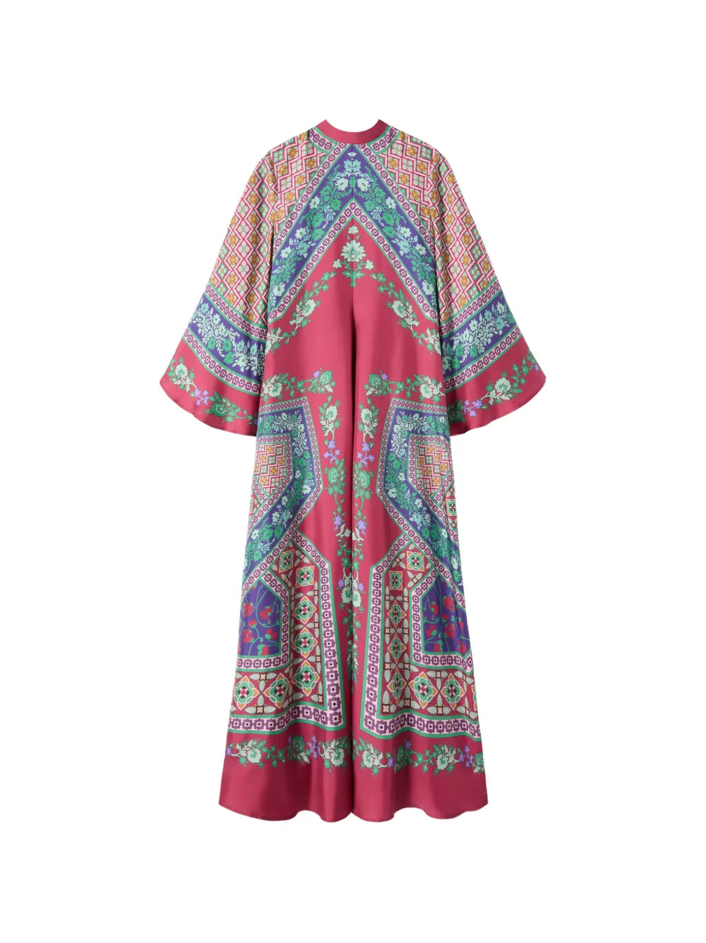 La Doublej Magnifico Floral Pussy Bow Maxi Dress