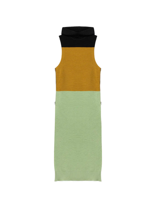 La Doublej Colour Block Hooded Maxi Dress