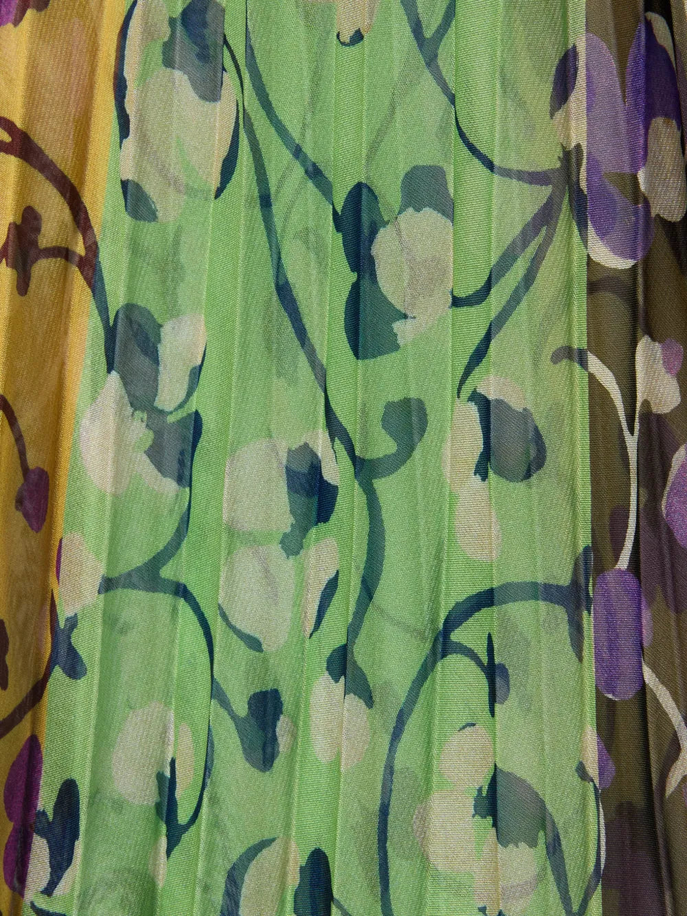 La Doublej Angel Floral Print Pleated Maxi Dress