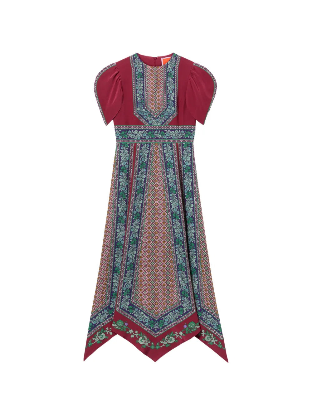 La Doublej Puffed Sleeved Midi Dress