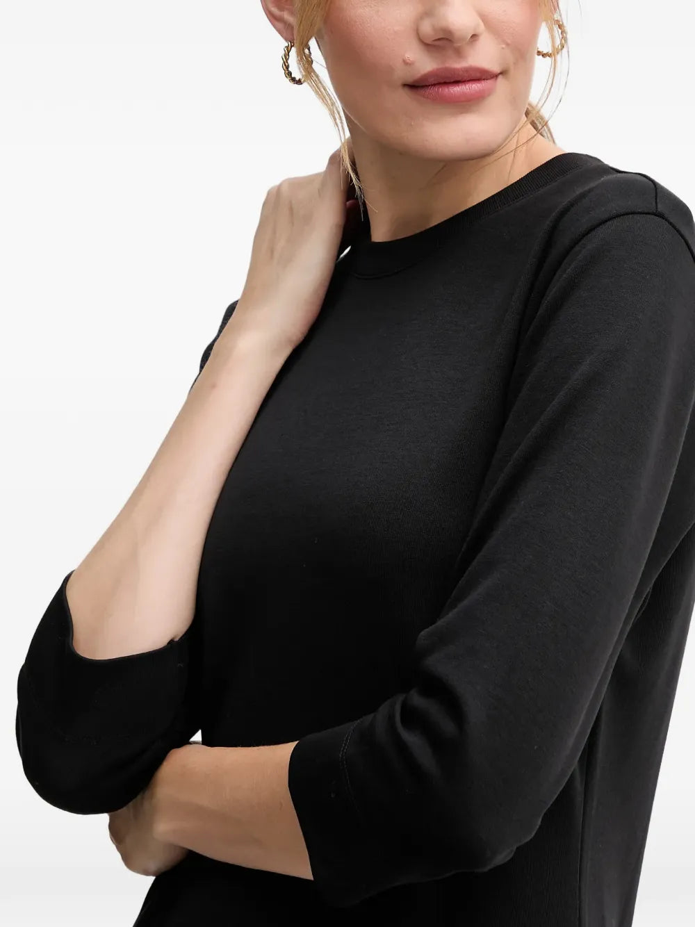 Joop Three Quarter Sleeve Tulle Dress