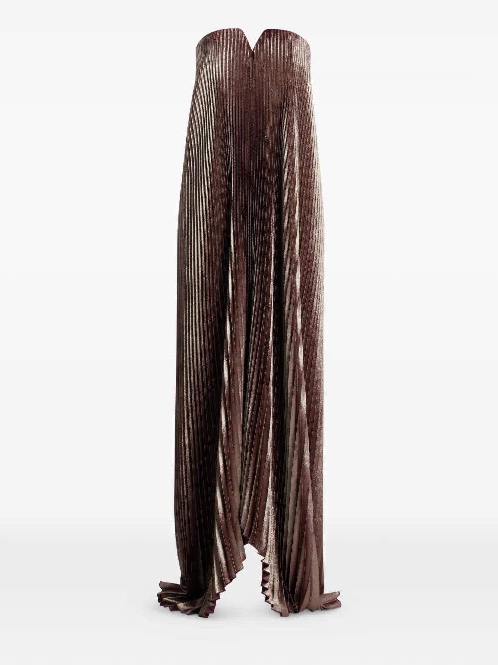 Lidee Black Tie Pleated Maxi Dress