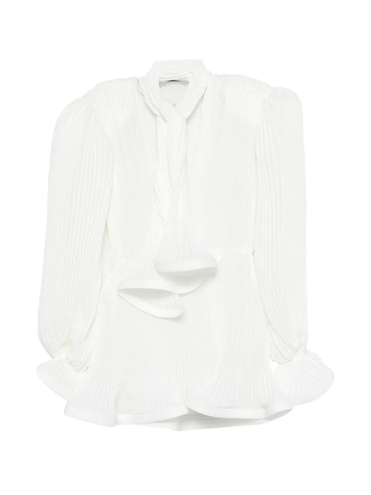 Rowen Rose Pleated Puffy Mini Dress