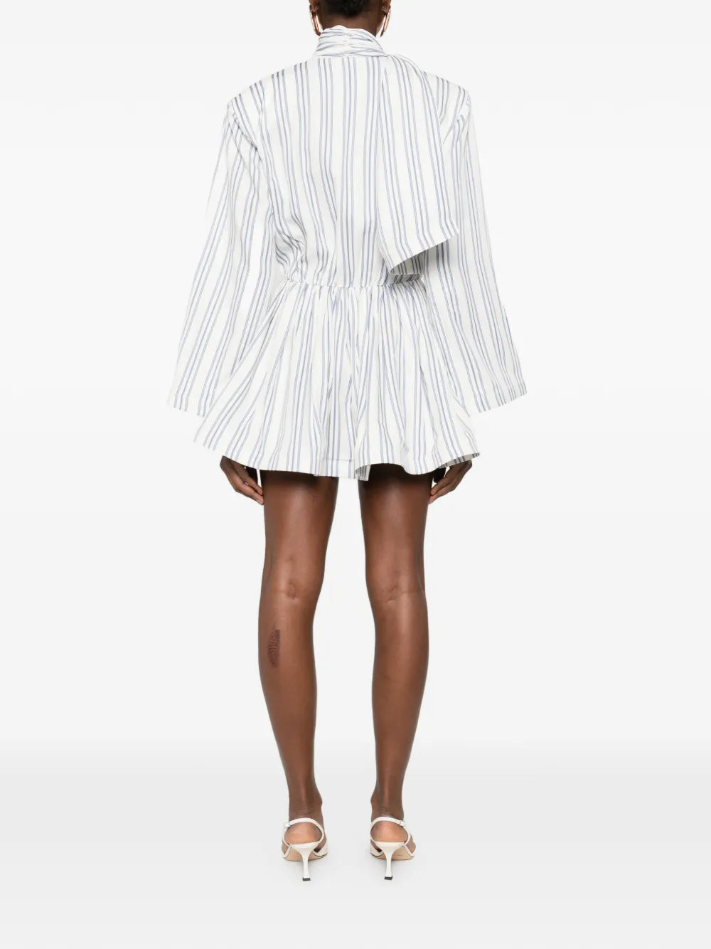 Rowen Rose Scarf Striped Mini Dress