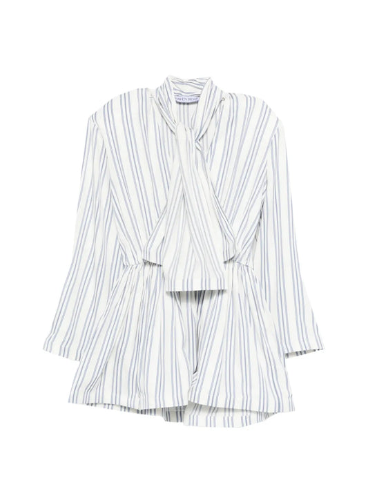 Rowen Rose Scarf Striped Mini Dress
