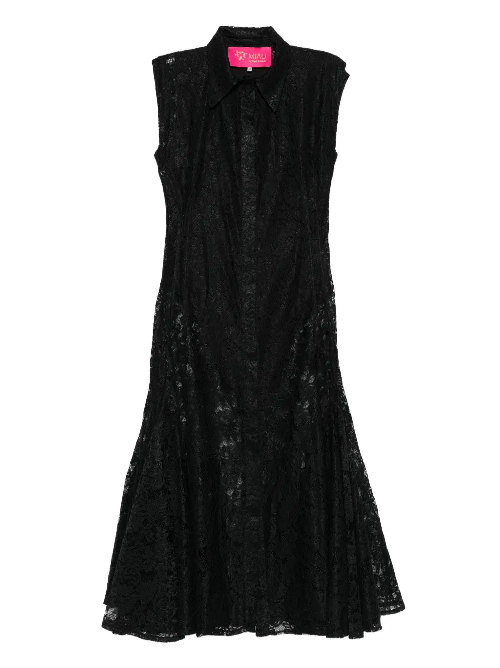 Miau By Clara Rotescu Laced Midi Dress