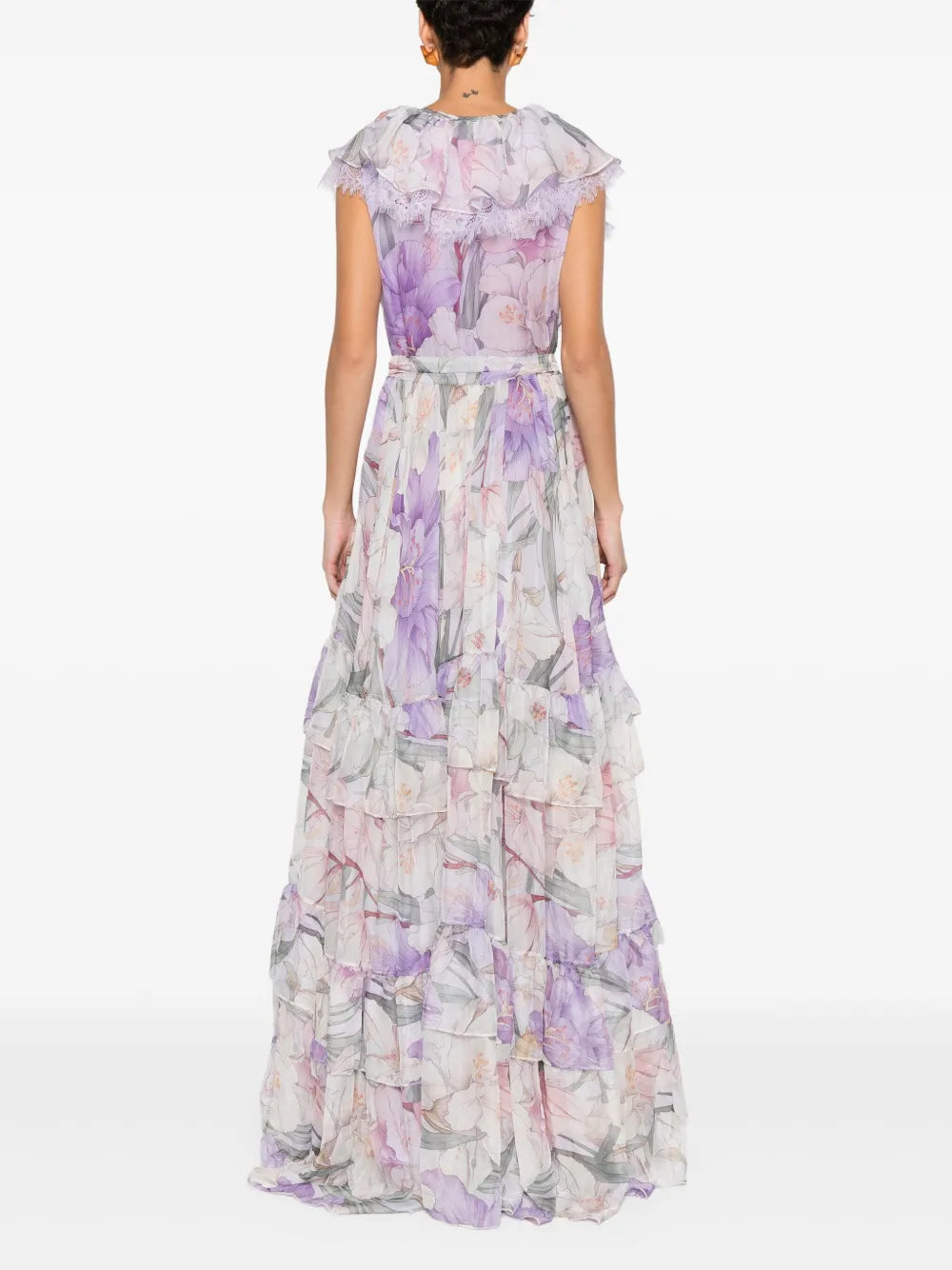 Miau By Clara Rotescu Floral Print Maxi Dress