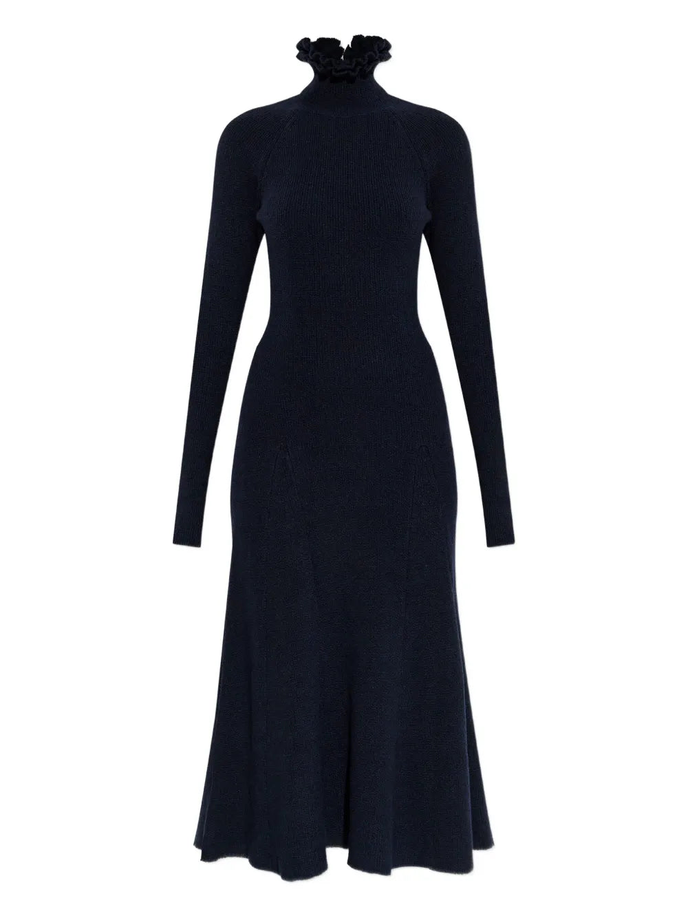 Alaia Ruffled High Neck Dress