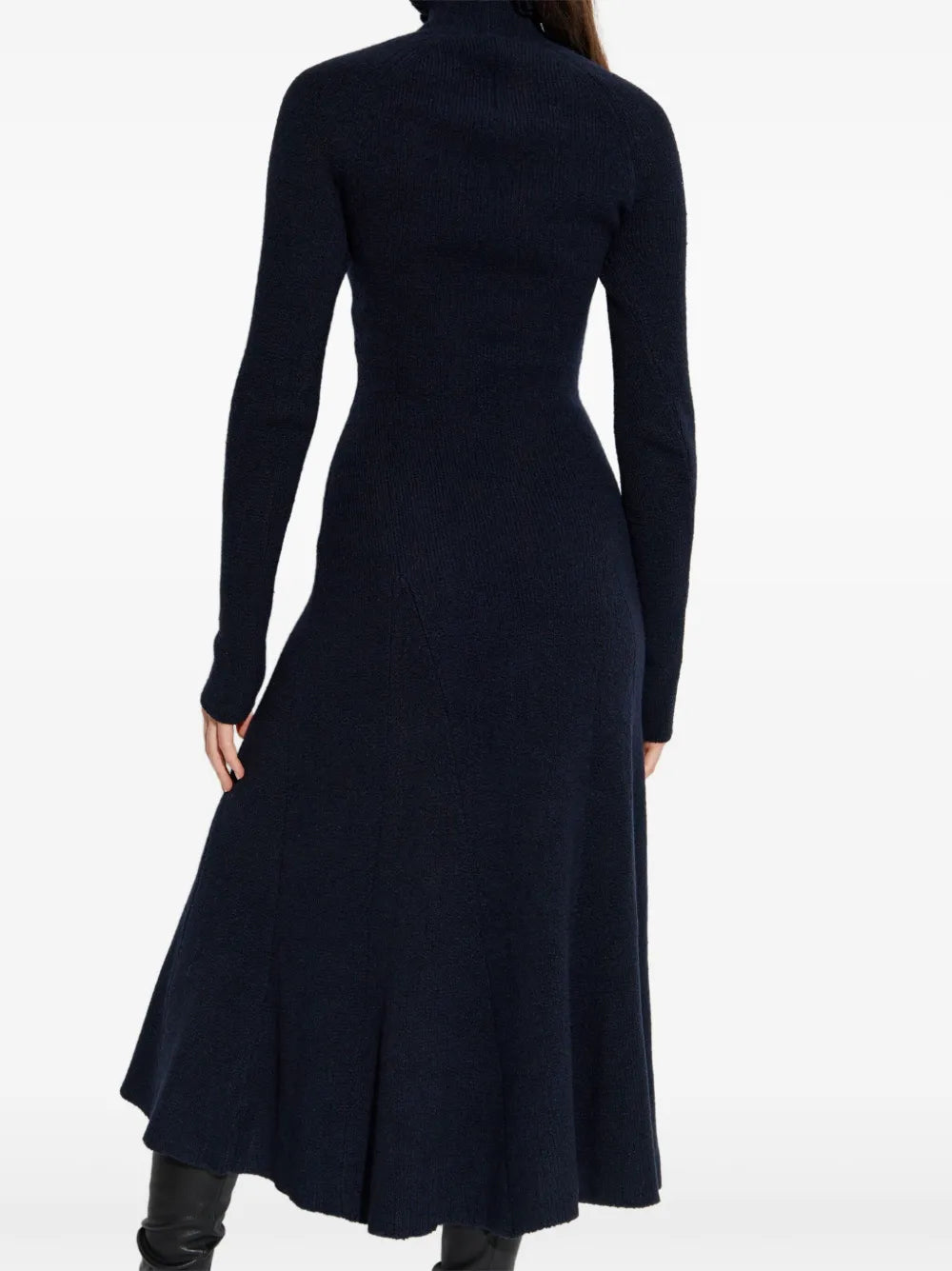 Alaia Ruffled High Neck Dress