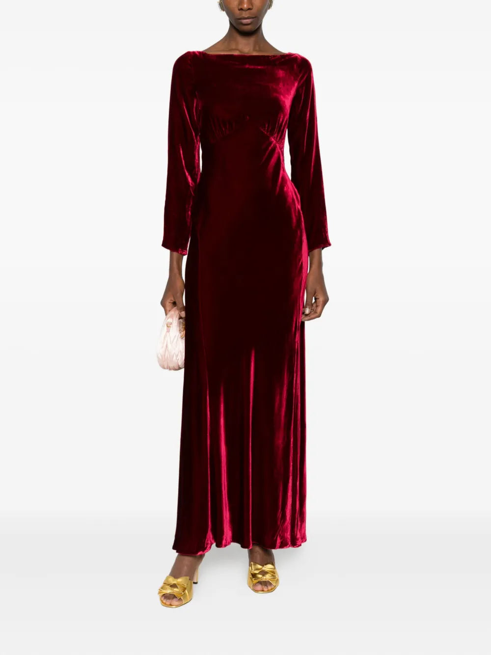 Rixo Devina Long Sleeve Maxi Dress