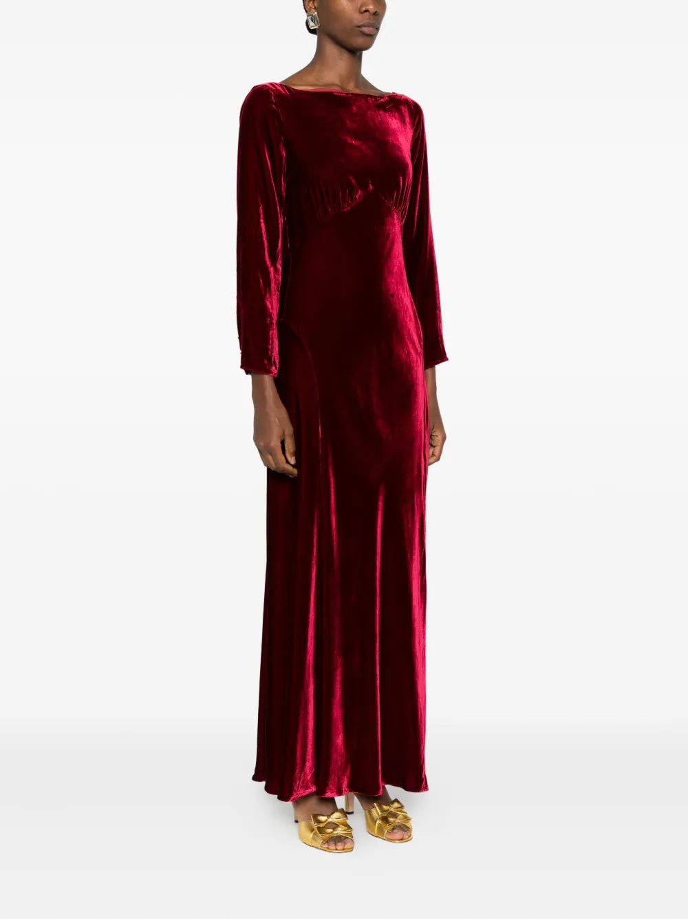 Rixo Devina Long Sleeve Maxi Dress