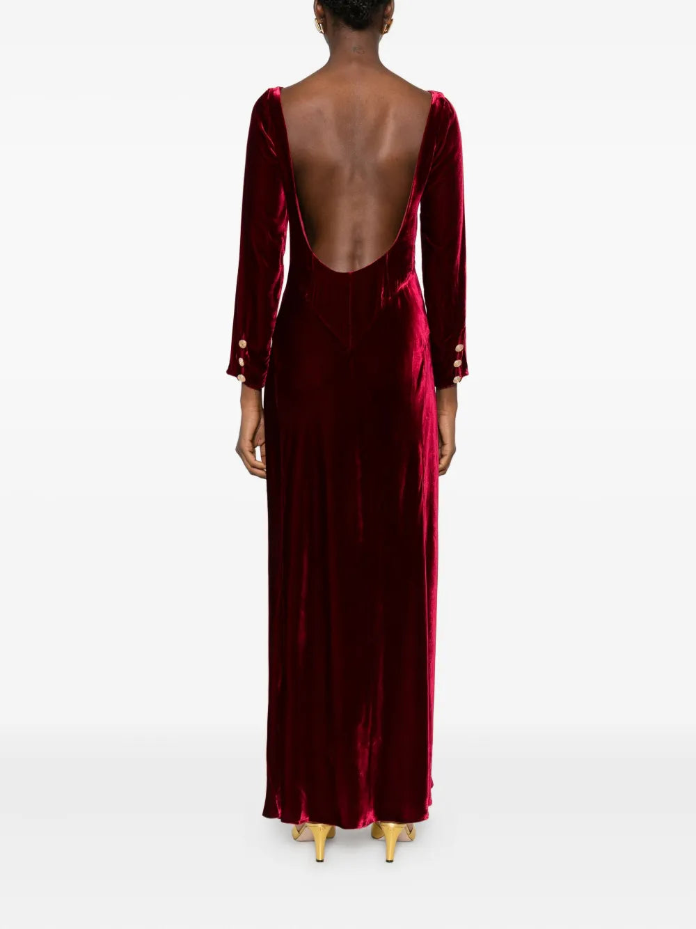 Rixo Devina Long Sleeve Maxi Dress