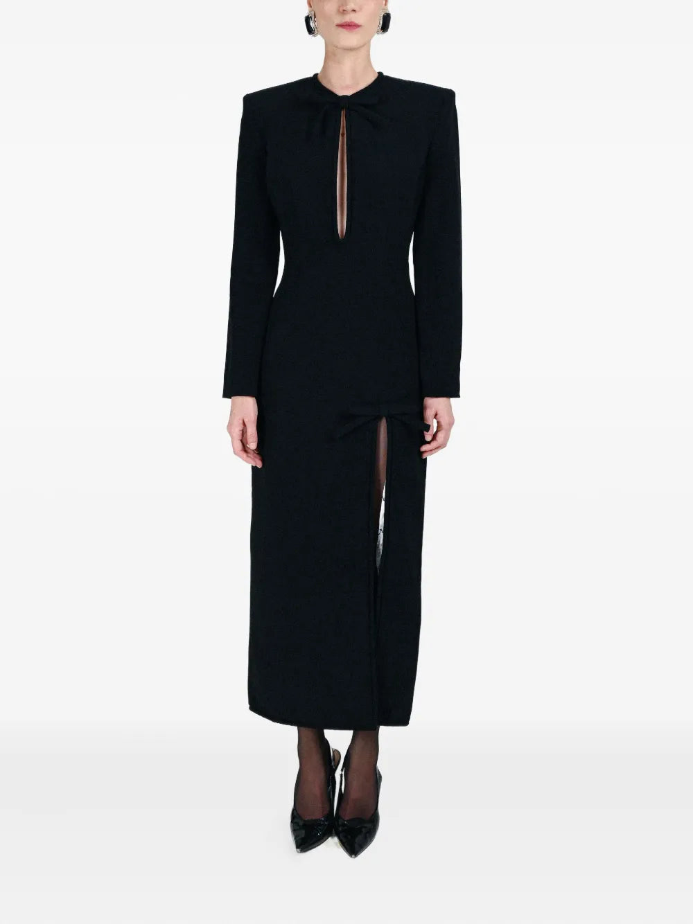 Rowen Rose Bow Detail Long Dress
