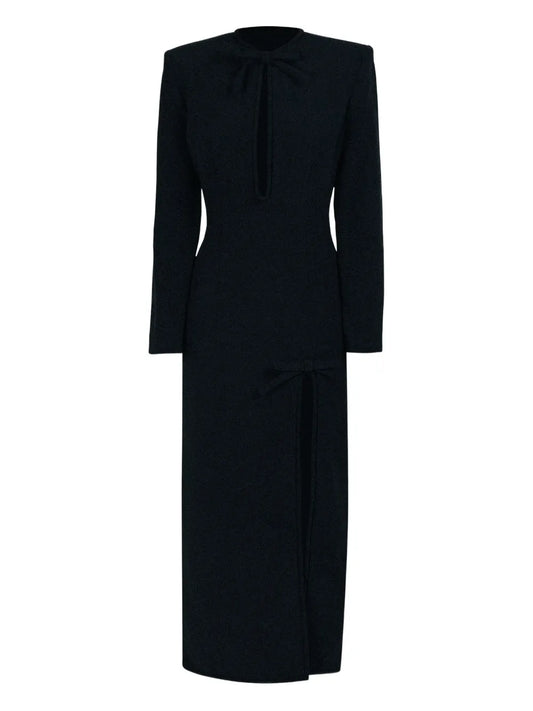 Rowen Rose Bow Detail Long Dress