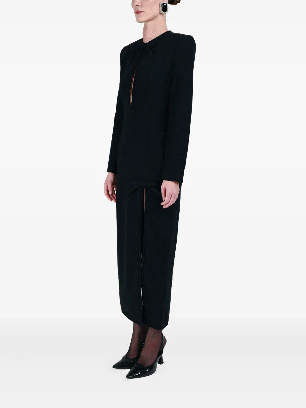 Rowen Rose Bow Detail Long Dress