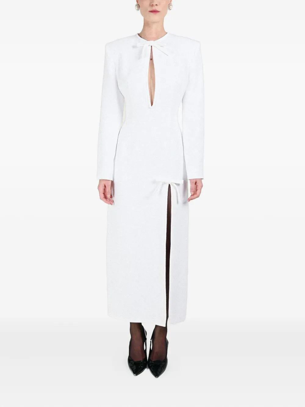 Rowen Rose Bow Detail Long Dress