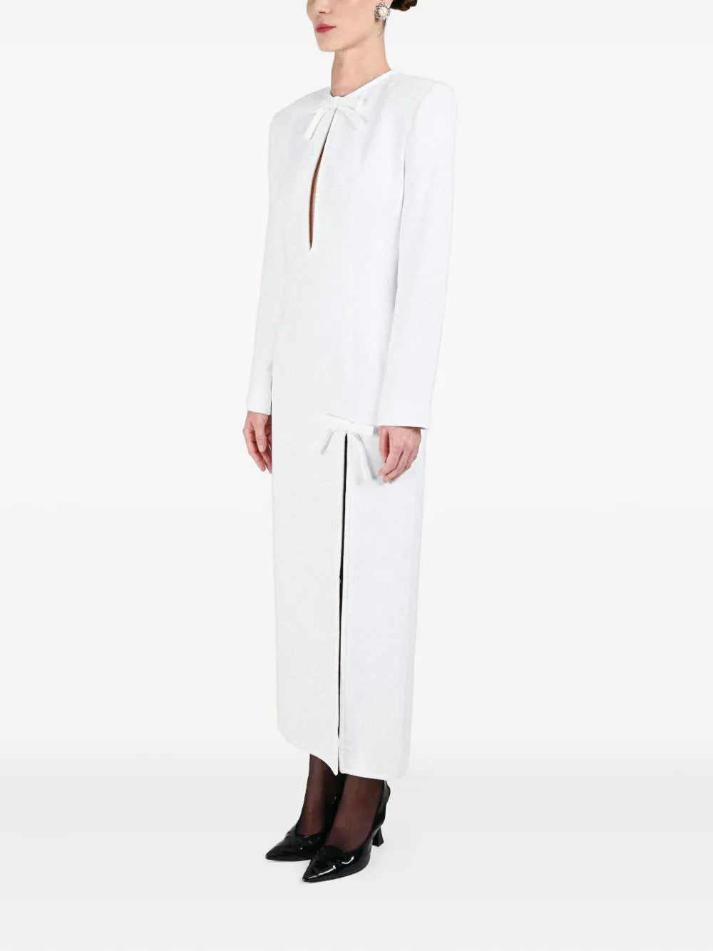 Rowen Rose Bow Detail Long Dress