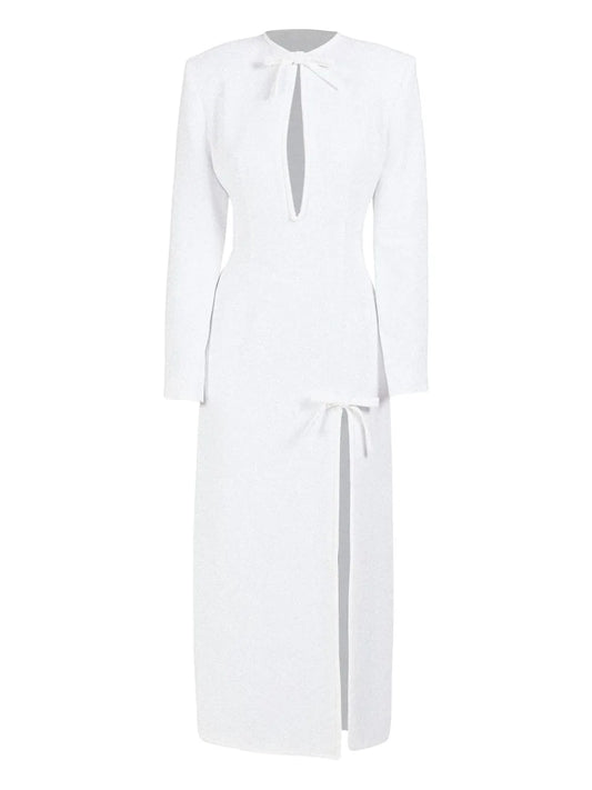 Rowen Rose Bow Detail Long Dress