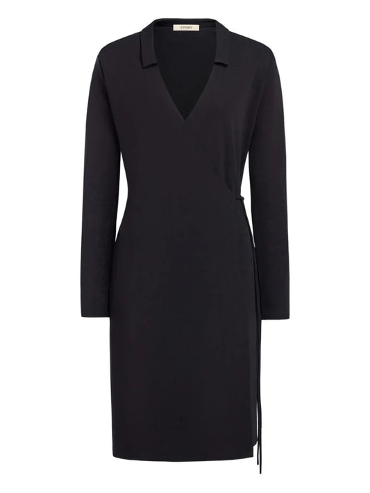 12 Storeez V Neck Midi Dress