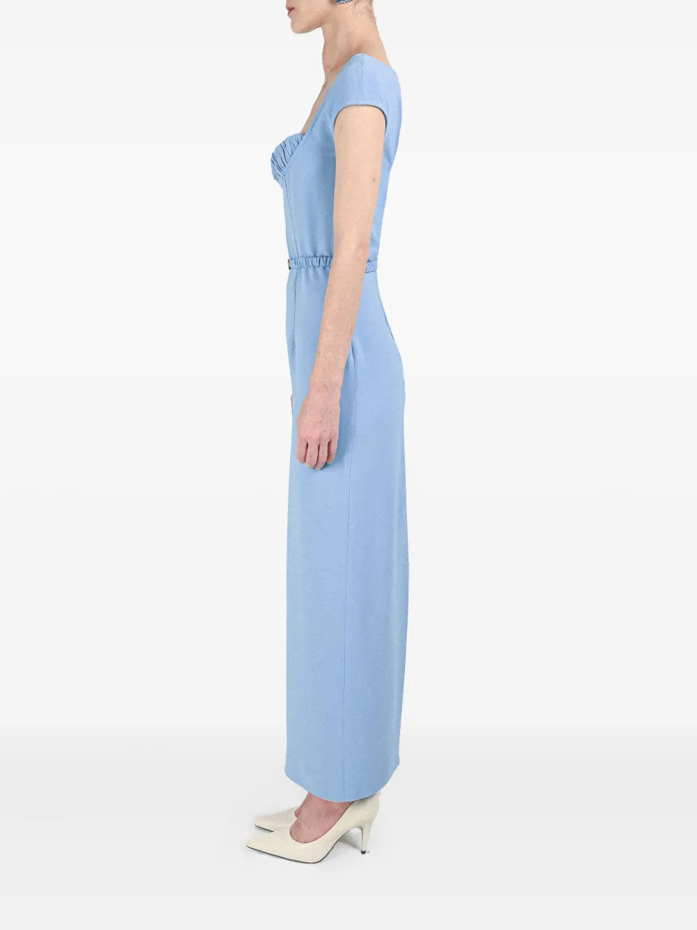 Rowen Rose Bra Detail Belted Long Dress