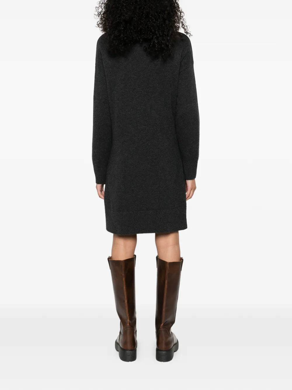 Barbour International Crew Neck Midi Knitted Dress
