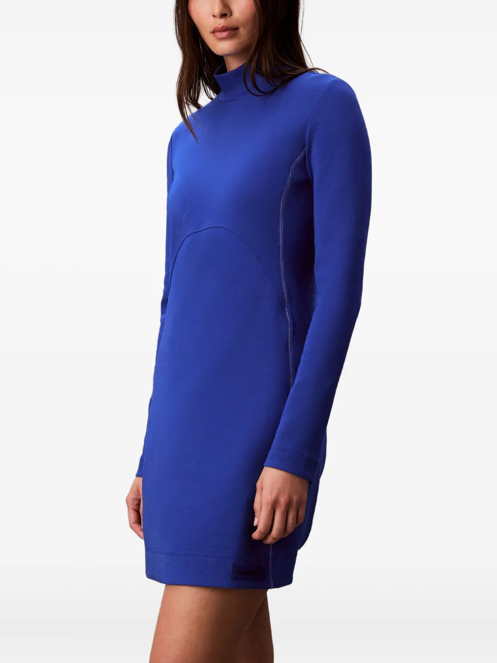 Calvin Klein Jeans Long Sleeve High Neck Mini Dress