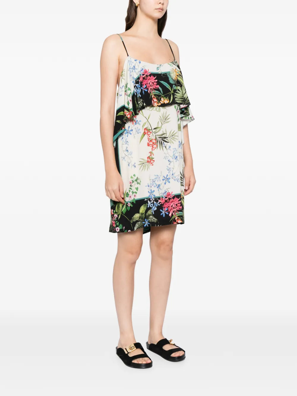 Blaklace Floral Ruffled Dress