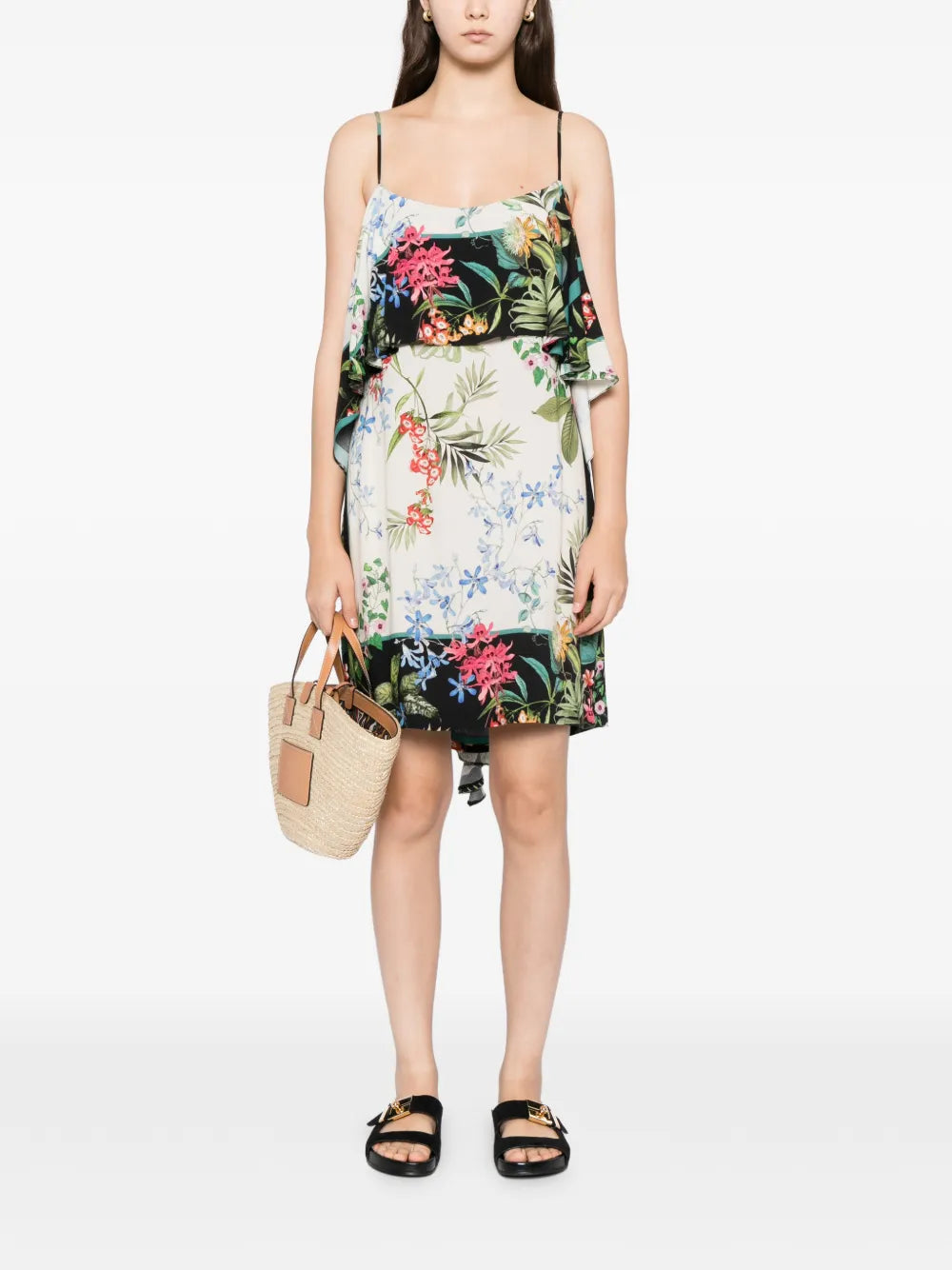 Blaklace Floral Ruffled Dress